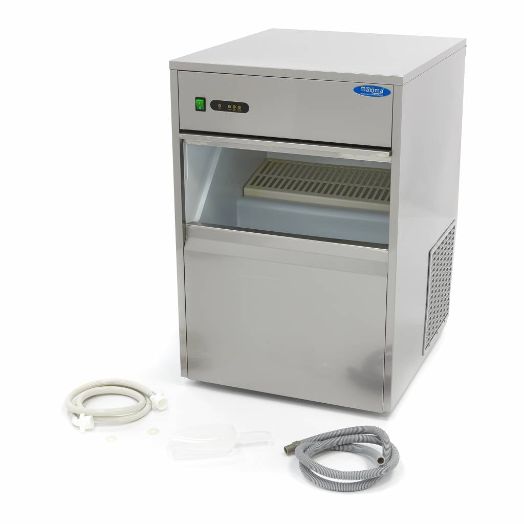 Maxima Ice Machine - 28kg/day - Bullet Cubes - Air Cooled - RVSVoordeel