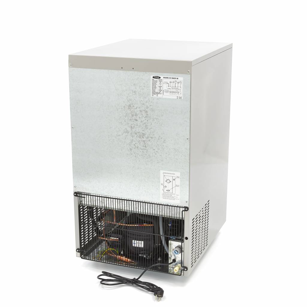 Maxima Ice Machine - 80kg/day - Bullet Cubes - Air Cooled - RVSVoordeel