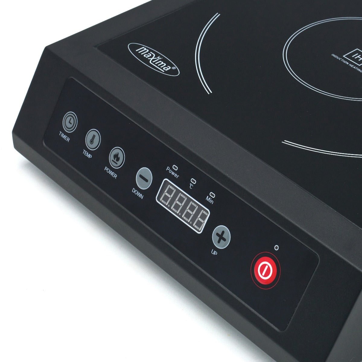 Maxima Induction Hob - Ø26cm - 3500W - Black - RVSVoordeel