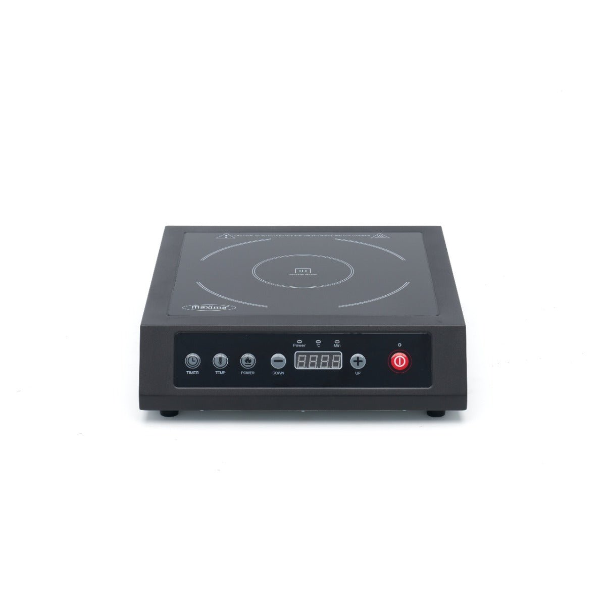 Maxima Induction Hob - Ø26cm - 3500W - Black - RVSVoordeel