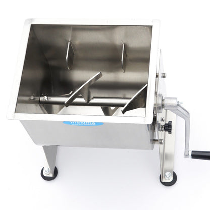 Maxima Meat Mixer 10L - 7,5kg Meat - Tilting Bowl - Single Axle - RVSVoordeel