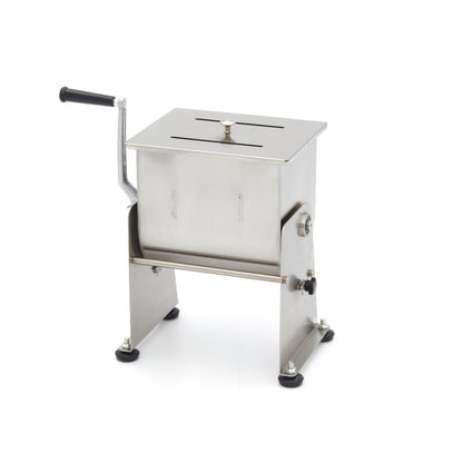 Maxima Meat Mixer 10L - 7,5kg Meat - Tilting Bowl - Single Axle - RVSVoordeel