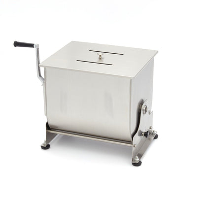 Maxima Meat Mixer 40L - 35kg Meat - Tilting Bowl - Single Axle - RVSVoordeel