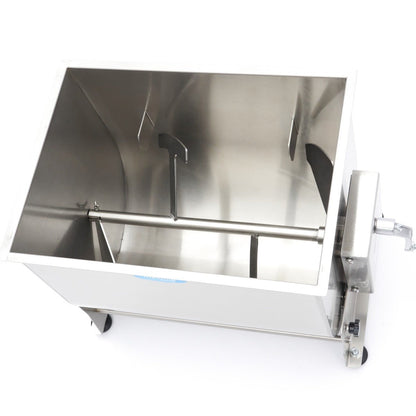 Maxima Meat Mixer 50L - 43kg Meat - Tilting Bowl - Single Axle - RVSVoordeel