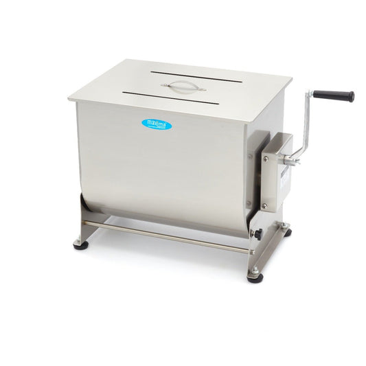 Maxima Meat Mixer 50L - 43kg Meat - Tilting Bowl - Single Axle - RVSVoordeel