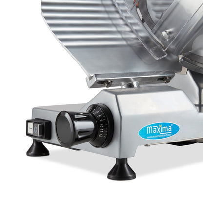 Maxima Meat Slicer Ø22cm Blade - teflon or serrated knife optional - RVSVoordeel