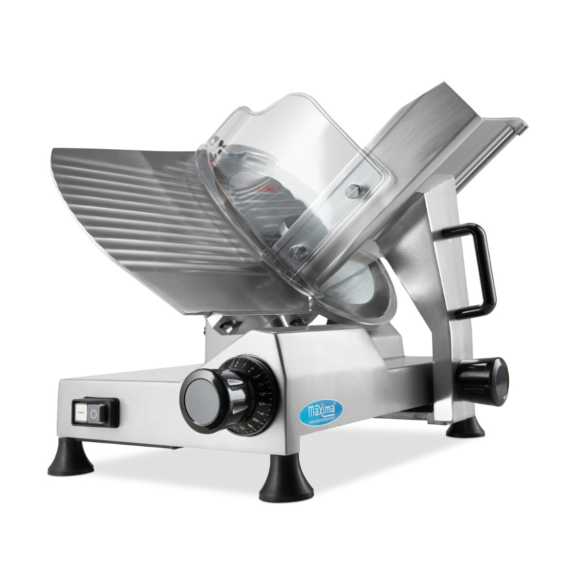 Maxima Meat Slicer Ø30cm Blade - teflon or serrated knife optional - RVSVoordeel