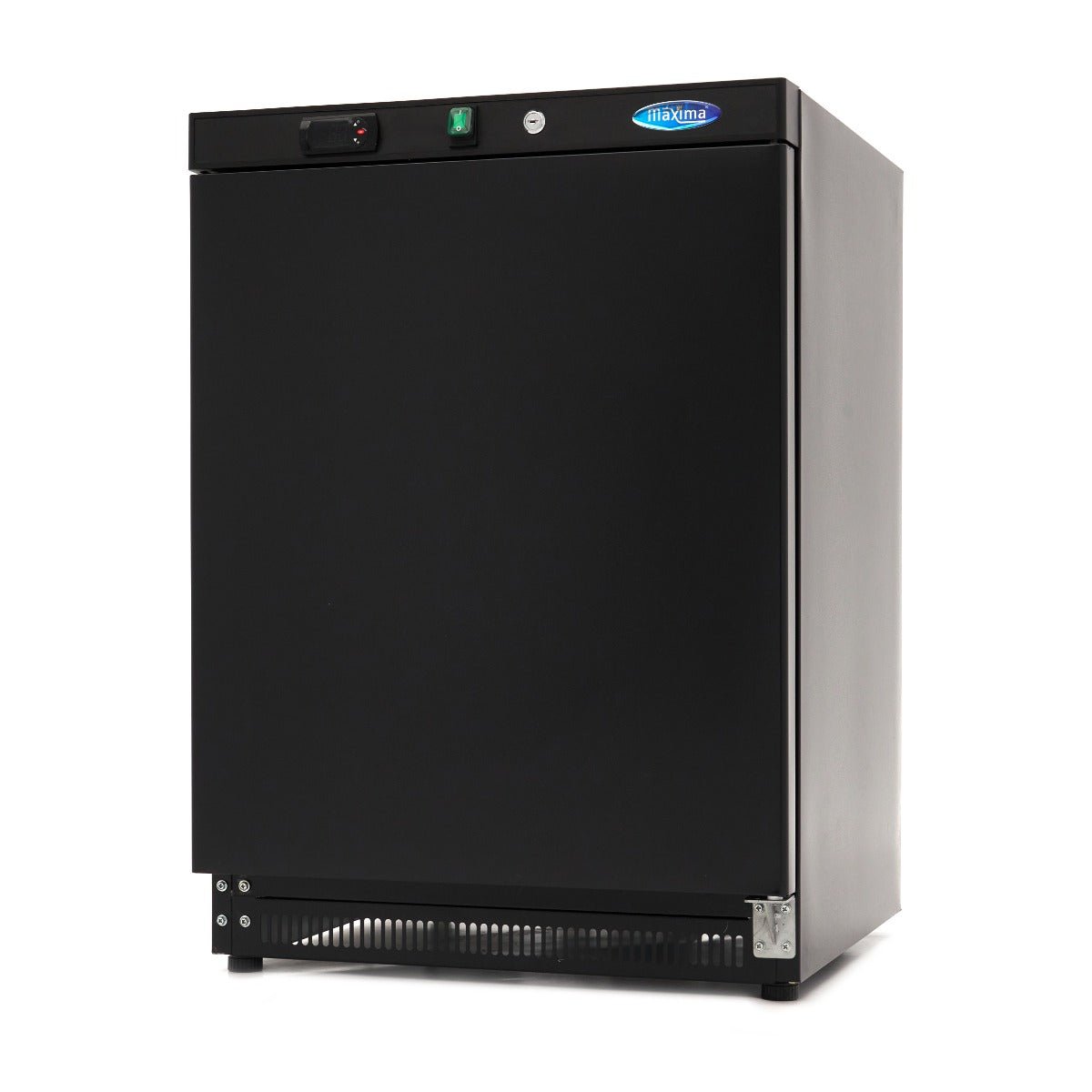 Maxima Mini Freezer 200L - 2 Fixed Shelves - Black - RVSVoordeel