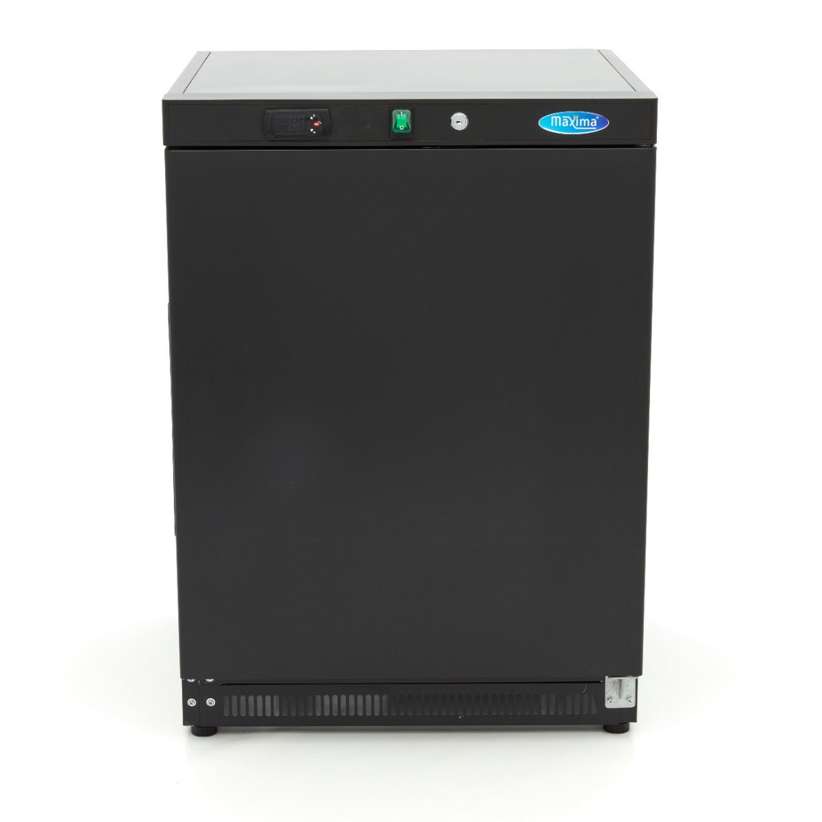 Maxima Mini Freezer 200L - 2 Fixed Shelves - Black - RVSVoordeel