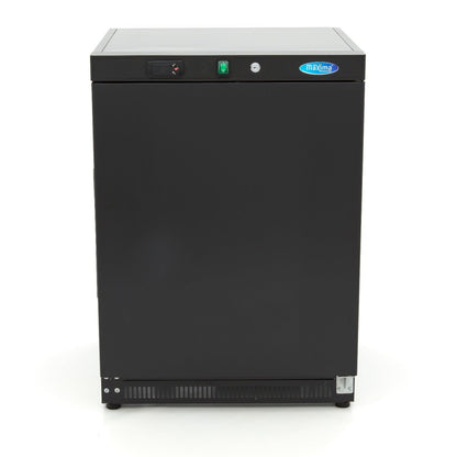 Maxima Mini Freezer 200L - 2 Fixed Shelves - Black - RVSVoordeel