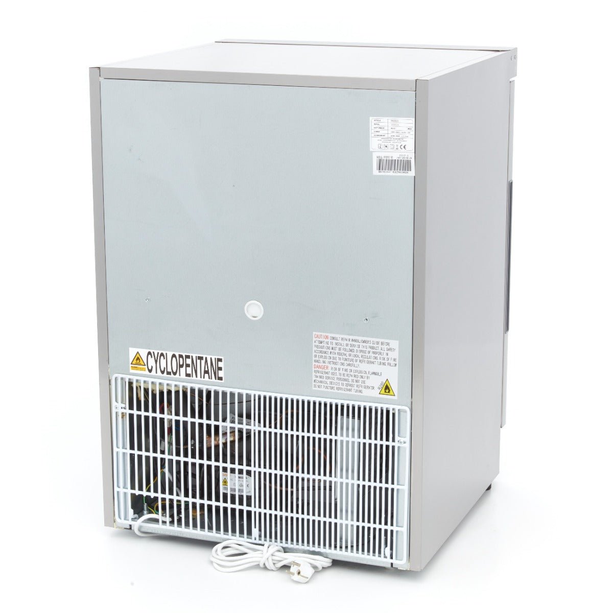 Maxima Mini Freezer 200L - 2 Fixed Shelves - Stainless Steel - RVSVoordeel