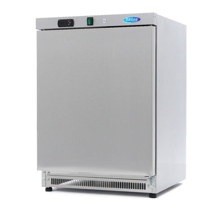 Maxima Mini Freezer 200L - 2 Fixed Shelves - Stainless Steel - RVSVoordeel