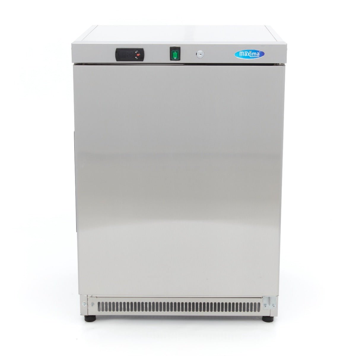 Maxima Mini Freezer 200L - 2 Fixed Shelves - Stainless Steel - RVSVoordeel