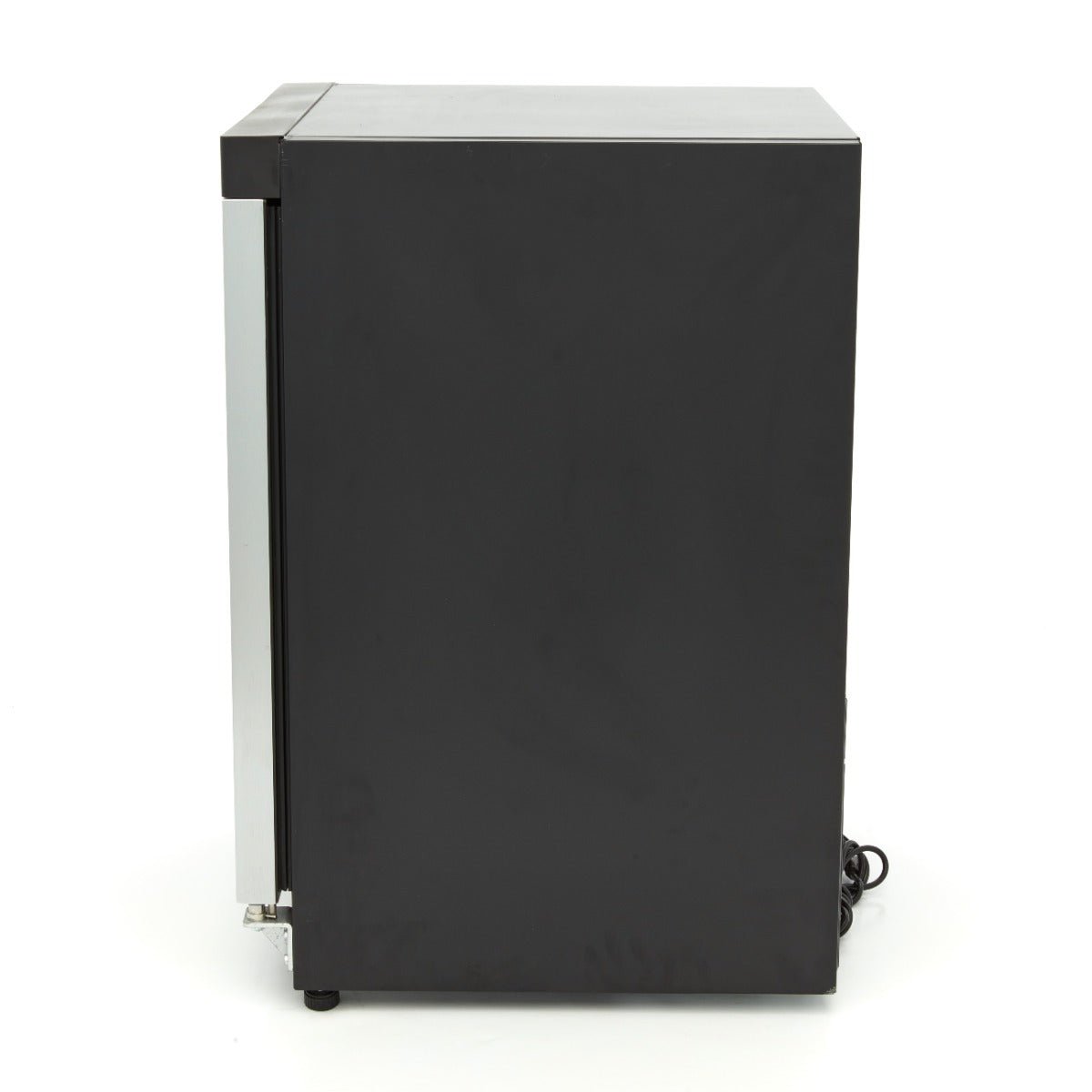 Maxima Mini Freezer 200L with Glass Door - 2 Fixed Shelves - Black - RVSVoordeel