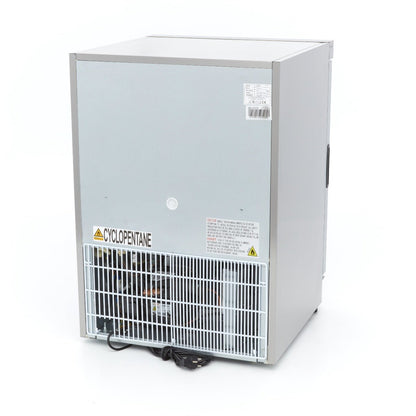 Maxima Mini Freezer 200L with Glass Door - 2 Fixed Shelves - Stainless Steel - RVSVoordeel