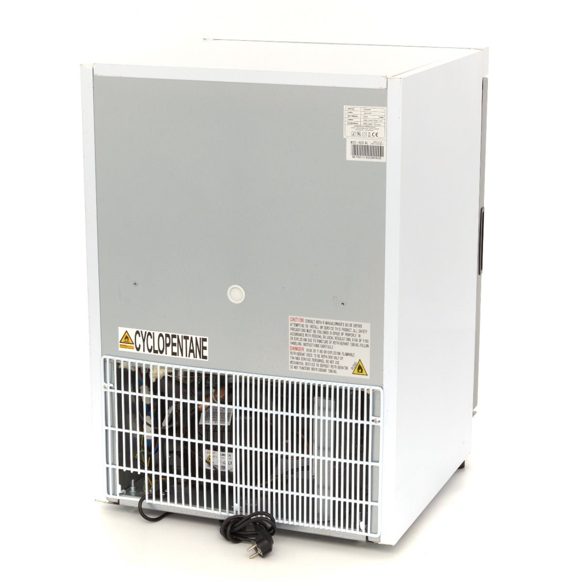 Maxima Mini Freezer 200L with Glass Door - 2 Fixed Shelves - White - RVSVoordeel