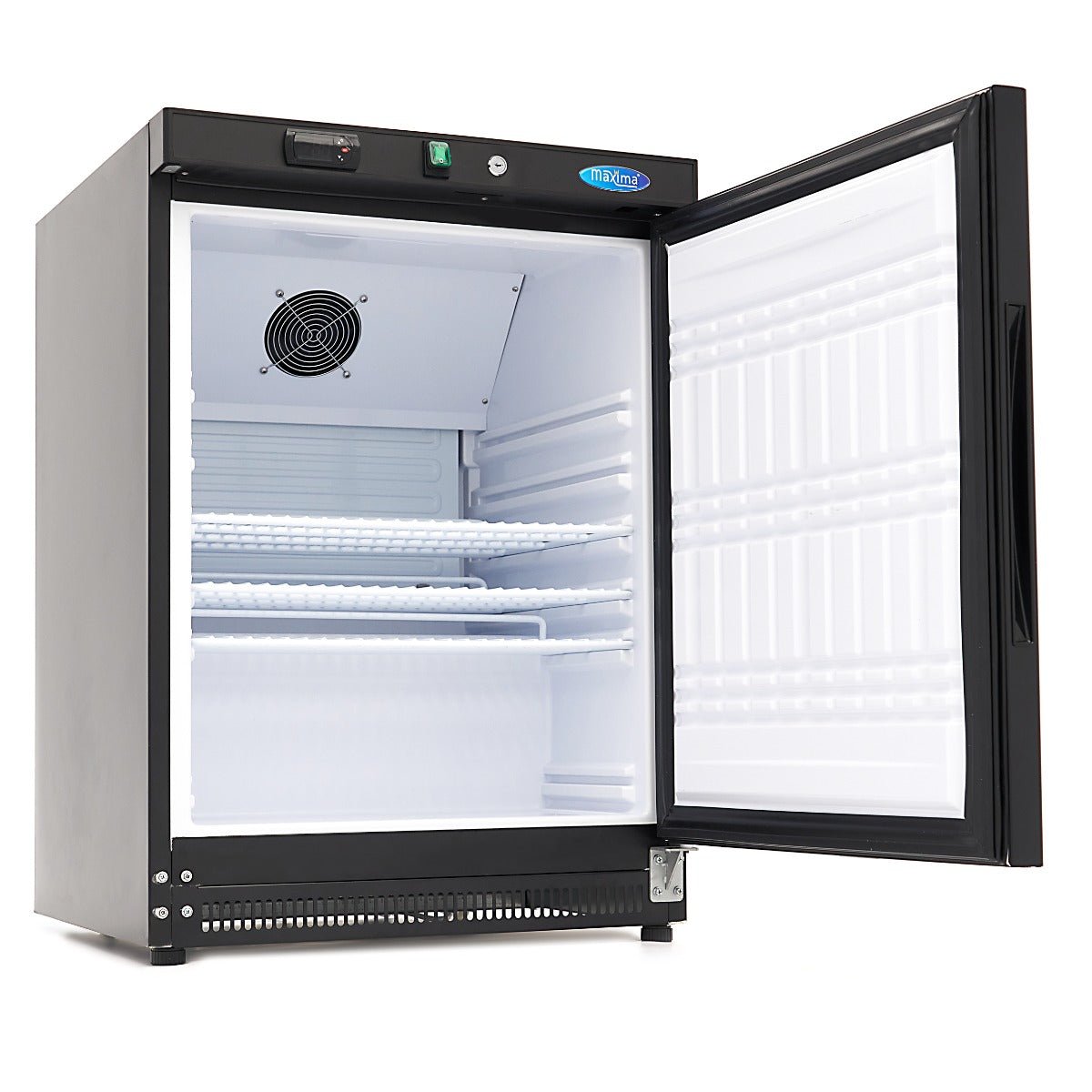 Maxima Mini Fridge 200L - 3 Adjustable Shelves - Black - RVSVoordeel