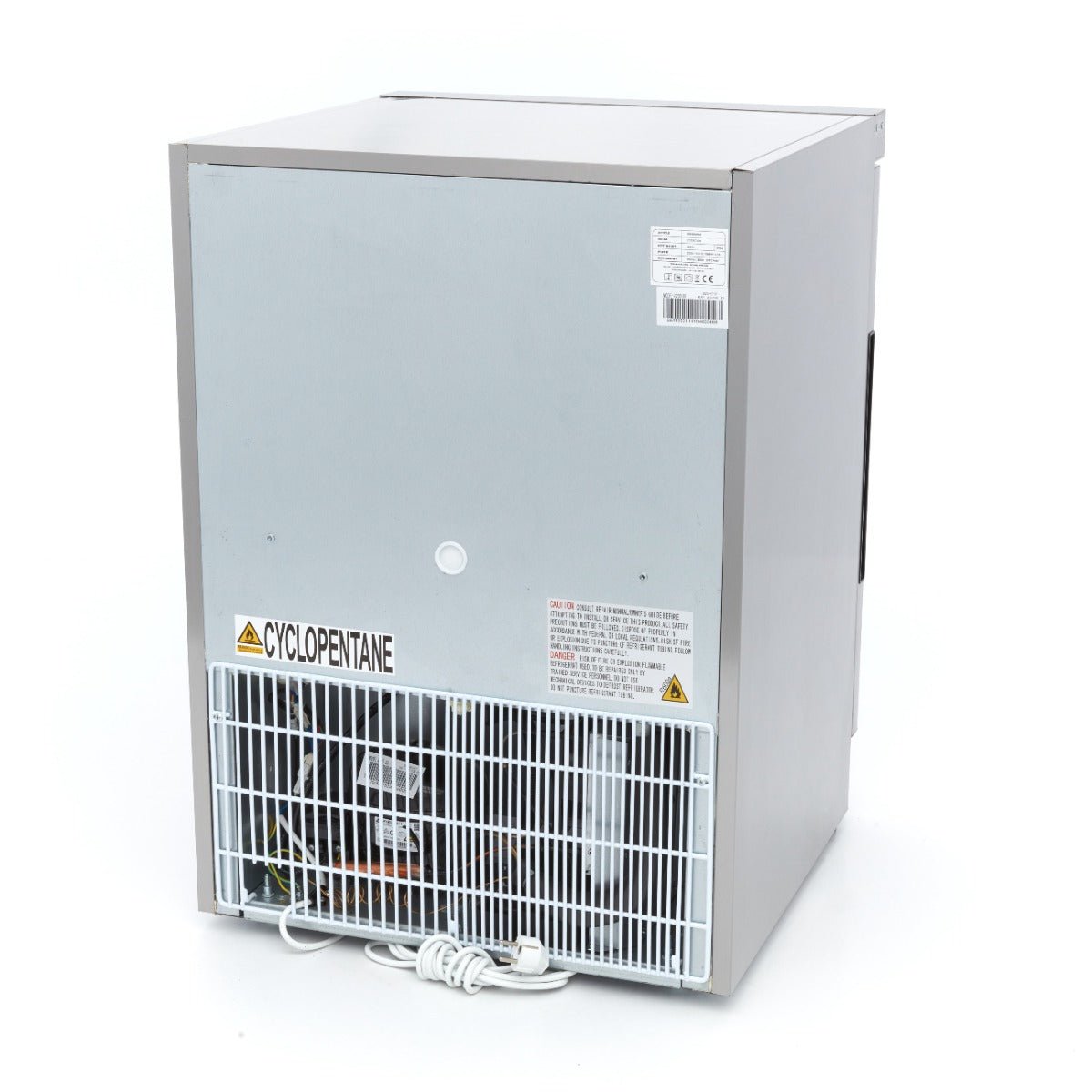 Maxima Mini Fridge 200L - 3 Adjustable Shelves - Stainless Steel - RVSVoordeel