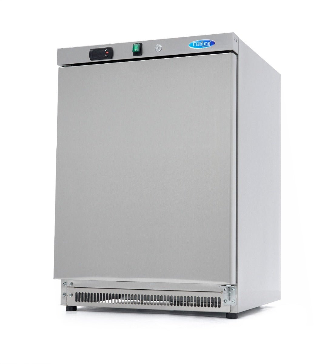 Maxima Mini Fridge 200L - 3 Adjustable Shelves - Stainless Steel - RVSVoordeel