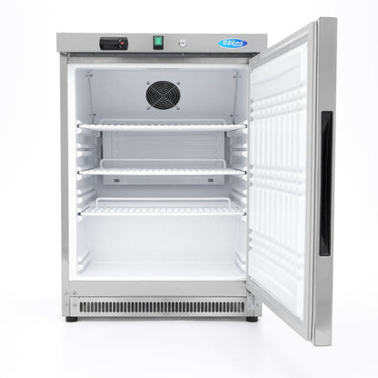 Maxima Mini Fridge 200L - 3 Adjustable Shelves - Stainless Steel - RVSVoordeel