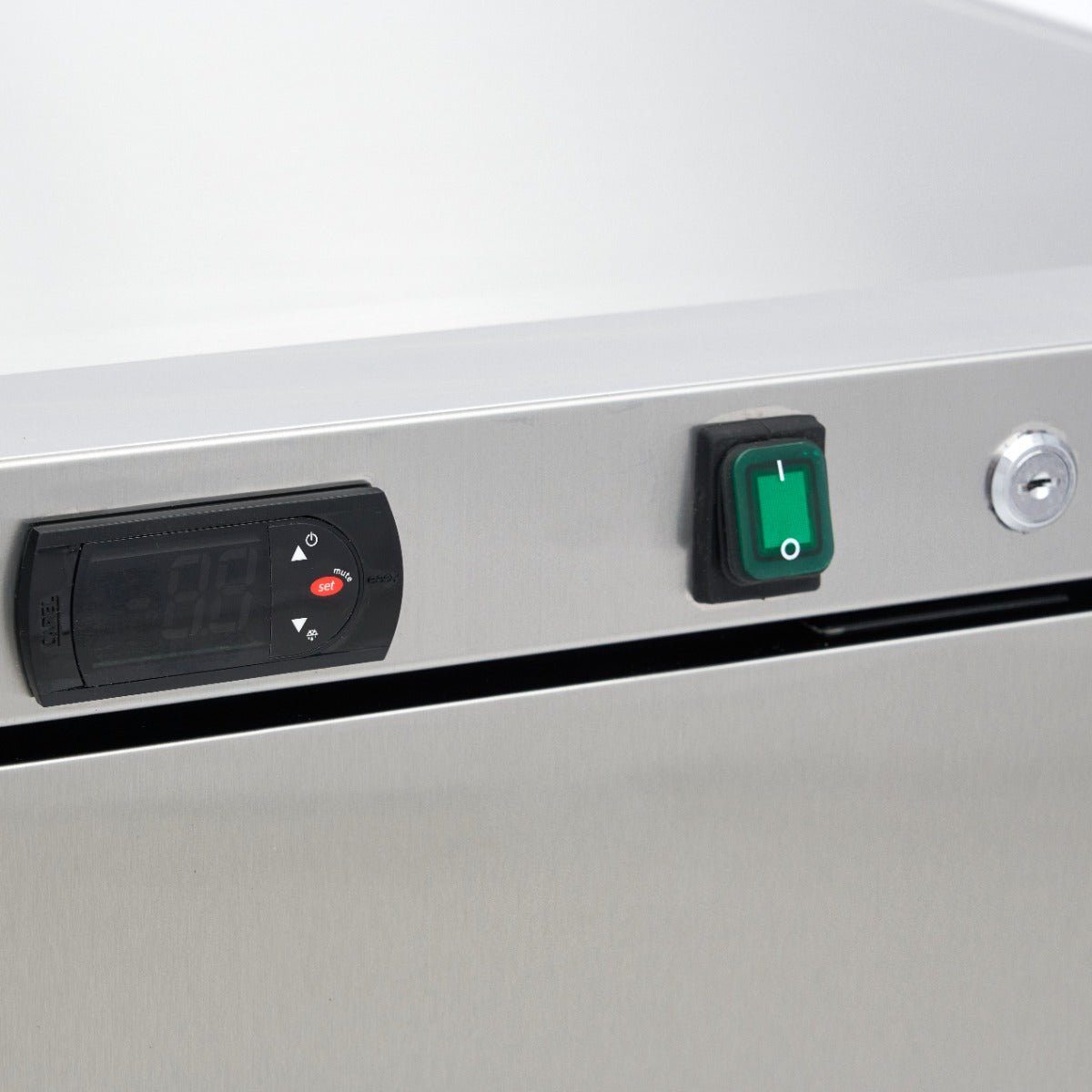 Maxima Mini Fridge 200L - 3 Adjustable Shelves - Stainless Steel - RVSVoordeel