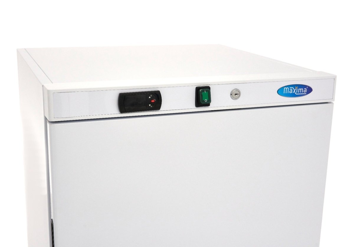 Maxima Mini Fridge 200L - 3 Adjustable Shelves - White - RVSVoordeel