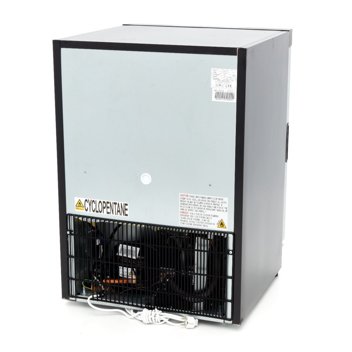 Maxima Mini Fridge 200L with Glass Door - 3 Adjustable Shelves - Black - RVSVoordeel