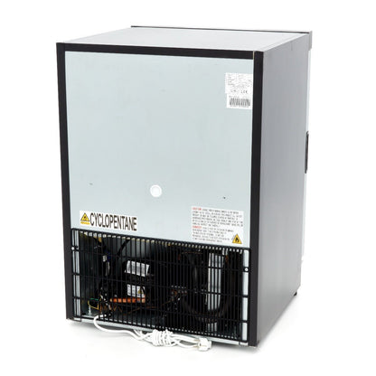 Maxima Mini Fridge 200L with Glass Door - 3 Adjustable Shelves - Black - RVSVoordeel