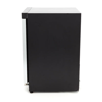 Maxima Mini Fridge 200L with Glass Door - 3 Adjustable Shelves - Black - RVSVoordeel