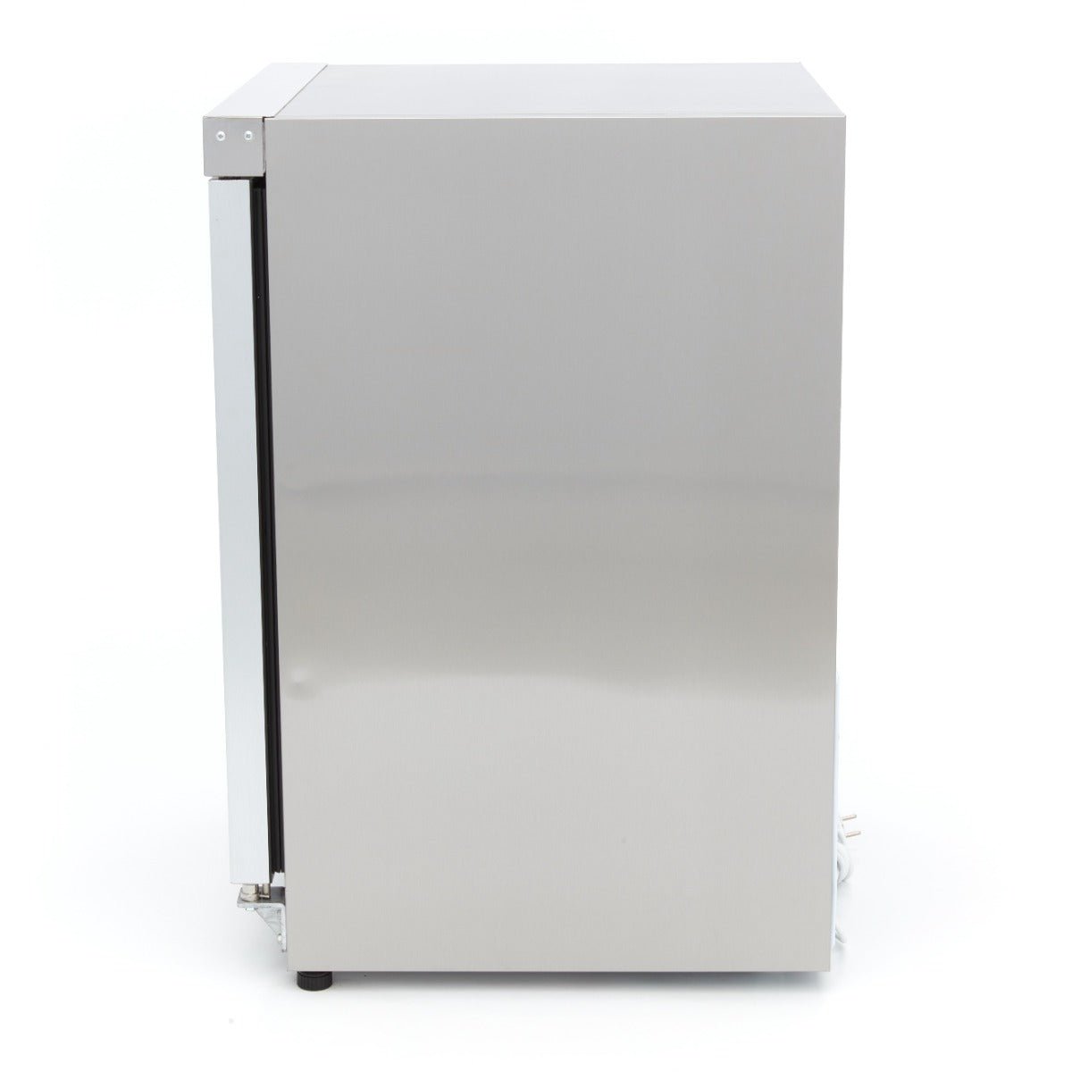 Maxima Mini Fridge 200L with Glass Door - 3 Adjustable Shelves - Stainless Steel - RVSVoordeel