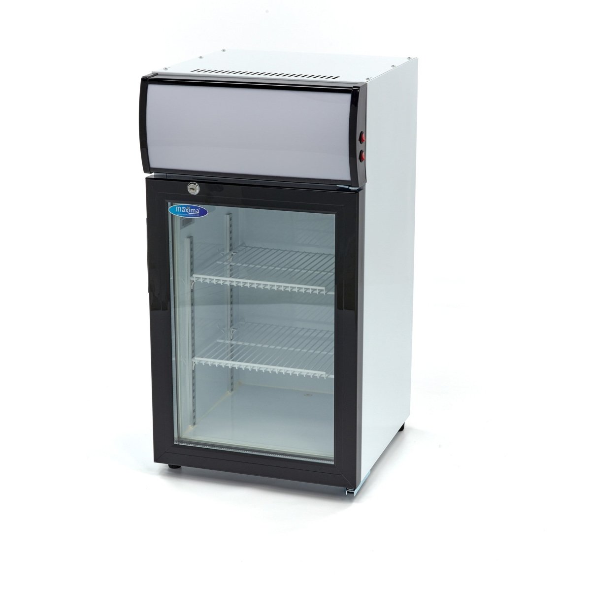 Maxima Mini Fridge 50L - 2 Adjustable Shelves - White - RVSVoordeel