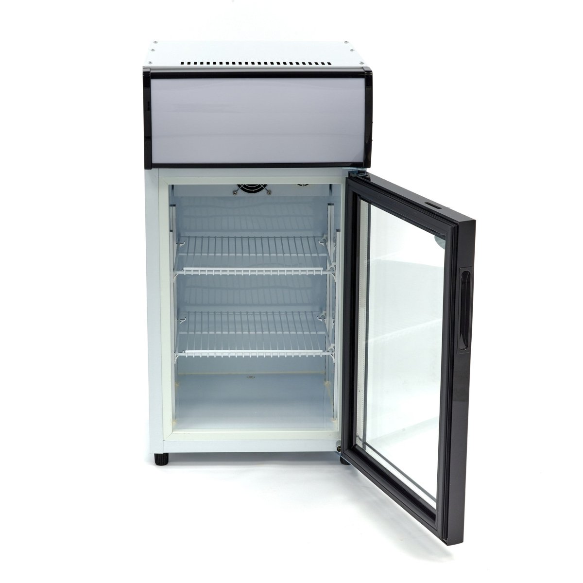 Maxima Mini Fridge 50L - 2 Adjustable Shelves - White - RVSVoordeel