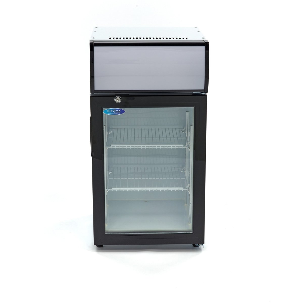 Maxima Mini Fridge 50L - 2 Adjustable Shelves - White - RVSVoordeel
