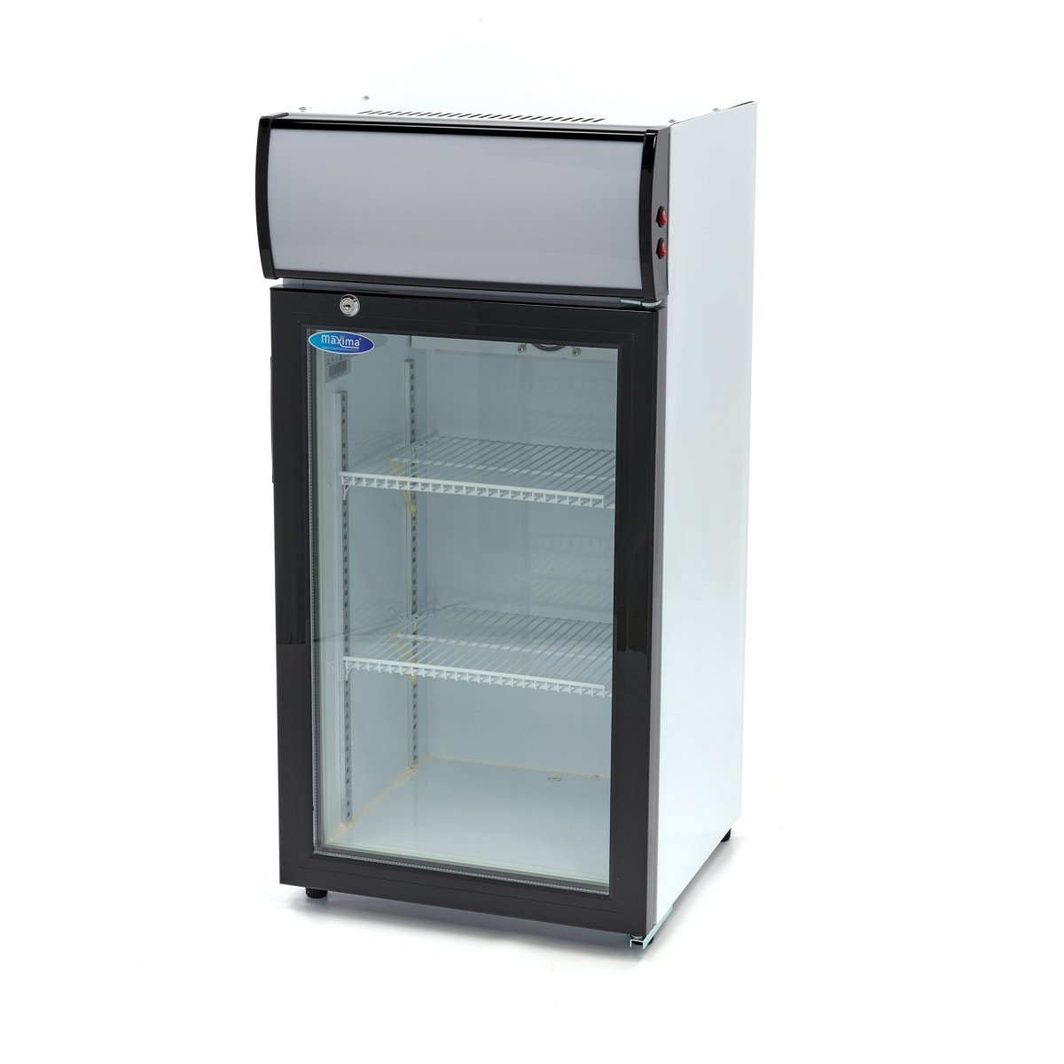 Maxima Mini Fridge 80L - 2 Adjustable Shelves - White - RVSVoordeel