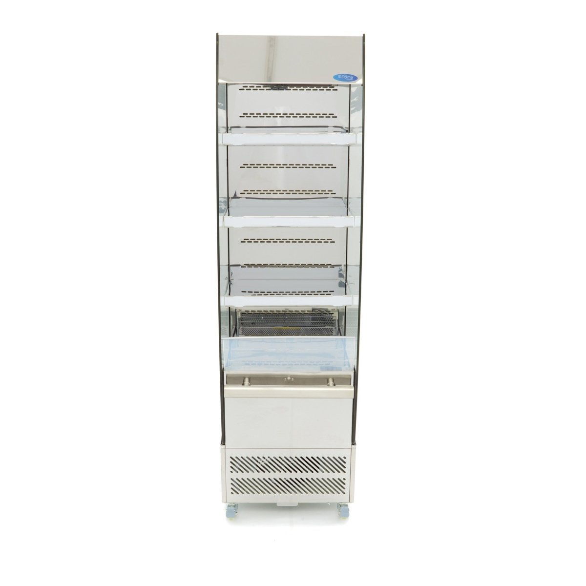 Maxima Open Drinks Fridge 220L - 4 Shelves - RVSVoordeel