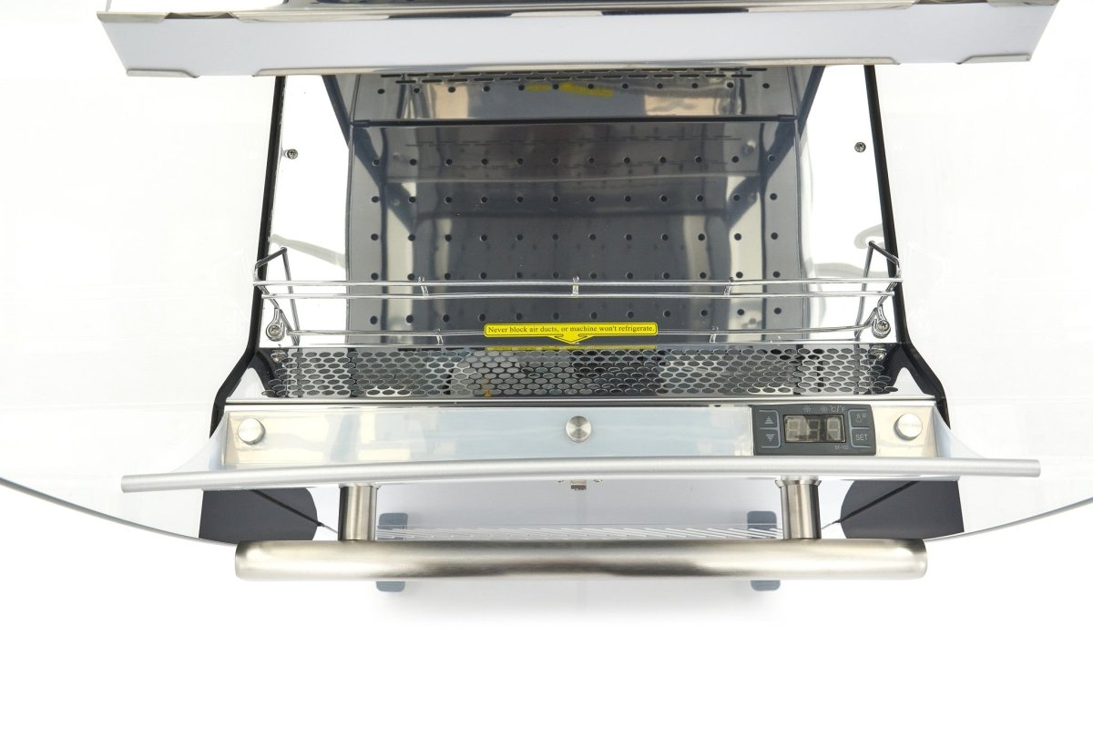 Maxima Open Drinks Fridge 220L - 4 Shelves - RVSVoordeel