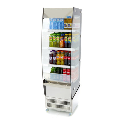 Maxima Open Drinks Fridge 220L - 4 Shelves - RVSVoordeel