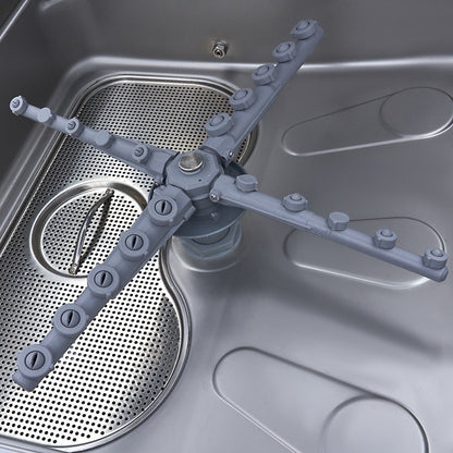 Maxima Pass Through Dishwasher 50 x 50cm - With Rinse Aid and Soap Pumps - Digital Display - 400V - RVSVoordeel