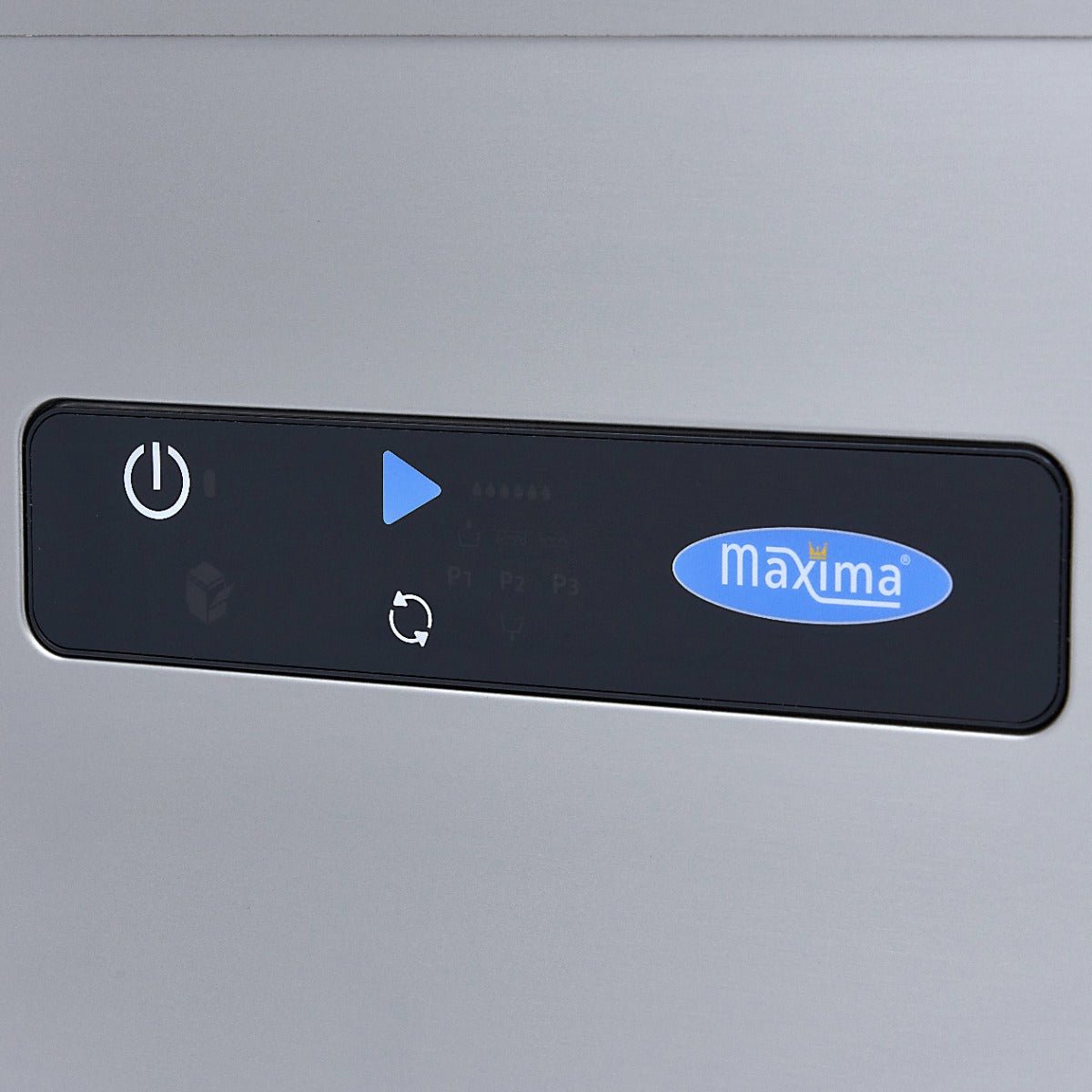 Maxima Pass Through Dishwasher 50 x 50cm - With Rinse Aid and Soap Pumps - Digital Display - 400V - RVSVoordeel