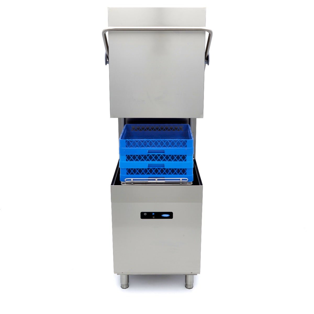Maxima Pass Through Dishwasher 50 x 50cm - With Rinse Aid and Soap Pumps - Digital Display - 400V - RVSVoordeel