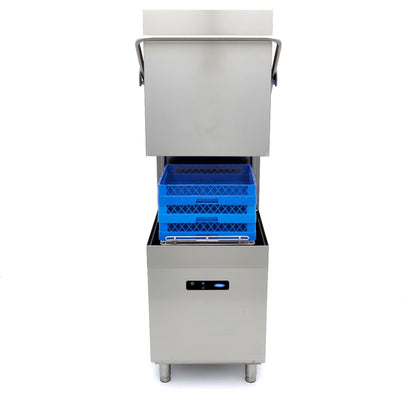 Maxima Pass Through Dishwasher 50 x 50cm - With Rinse Aid and Soap Pumps - Digital Display - 400V - RVSVoordeel
