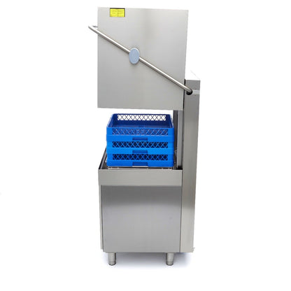 Maxima Pass Through Dishwasher 50 x 50cm - With Rinse Aid and Soap Pumps - Digital Display - 400V - RVSVoordeel