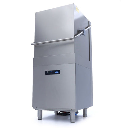 Maxima Pass Through Dishwasher 50 x 50cm - With Rinse Aid and Soap Pumps - Digital Display - 400V - RVSVoordeel
