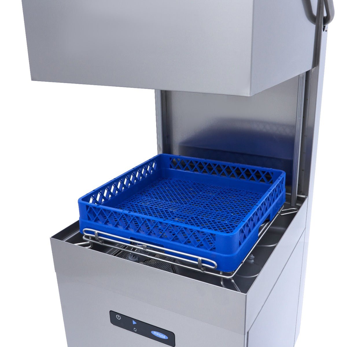 Maxima Pass Through Dishwasher 50 x 50cm - With Rinse Aid and Soap Pumps - Digital Display - 400V - RVSVoordeel