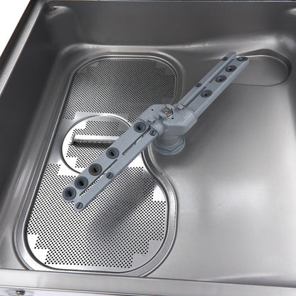 Maxima Pass Through Dishwasher 50x50cm - With Drain, Rinse Aid and Soap Pumps - 400V - RVSVoordeel
