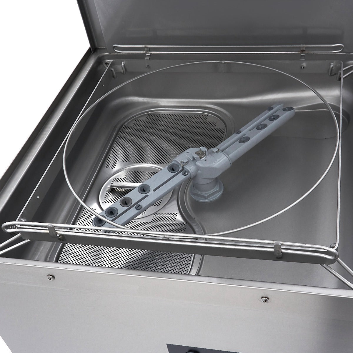 Maxima Pass Through Dishwasher 50x50cm - With Drain, Rinse Aid and Soap Pumps - 400V - RVSVoordeel