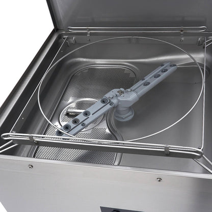 Maxima Pass Through Dishwasher 50x50cm - With Drain, Rinse Aid and Soap Pumps - 400V - RVSVoordeel