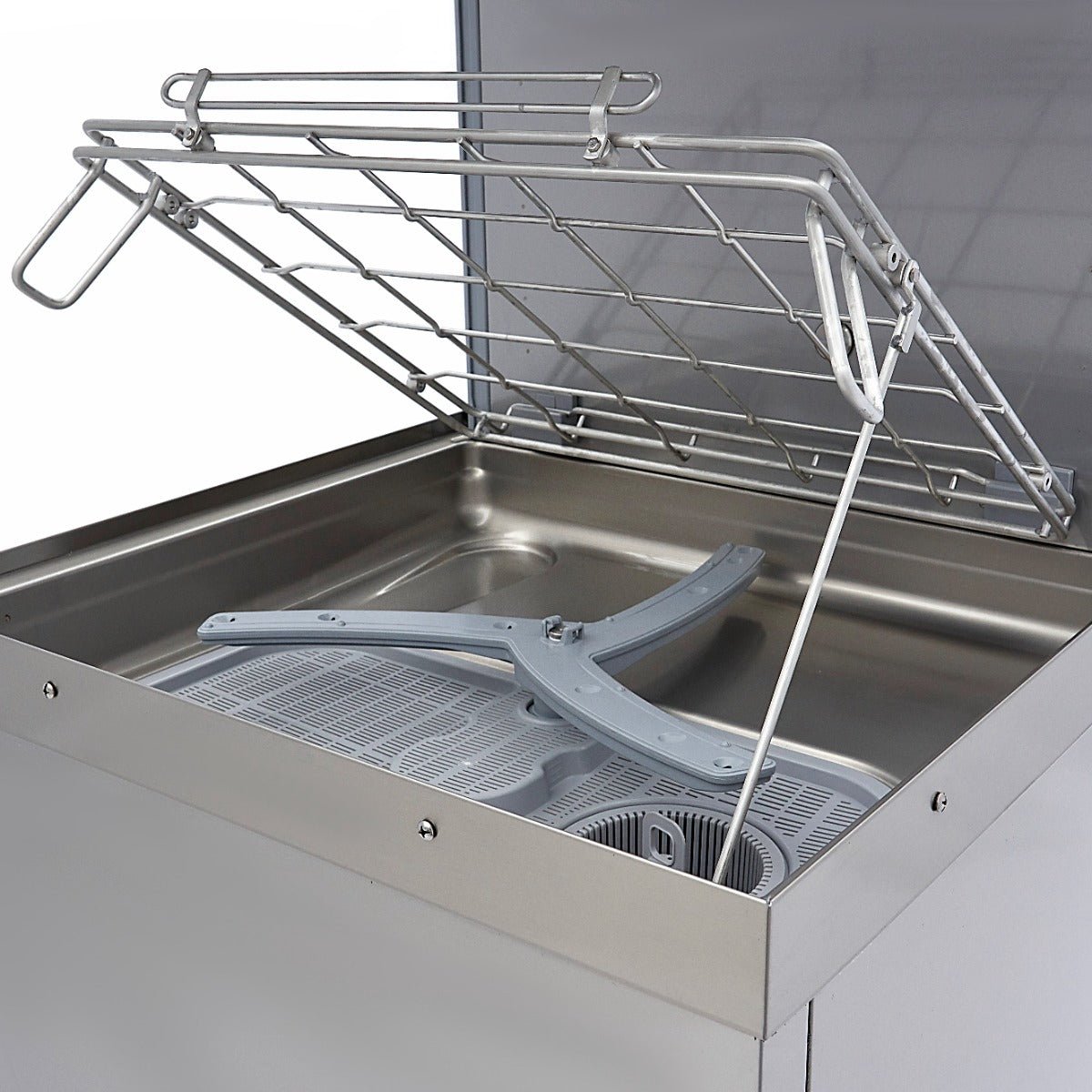 Maxima Pass Through Dishwasher 50x60cm - With Rinse Aid and Soap Pumps - 400V - RVSVoordeel