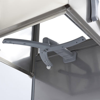 Maxima Pass Through Dishwasher 50x60cm - With Rinse Aid and Soap Pumps - 400V - RVSVoordeel