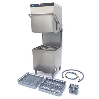 Maxima Pass Through Dishwasher 50x60cm - With Rinse Aid and Soap Pumps - 400V - RVSVoordeel